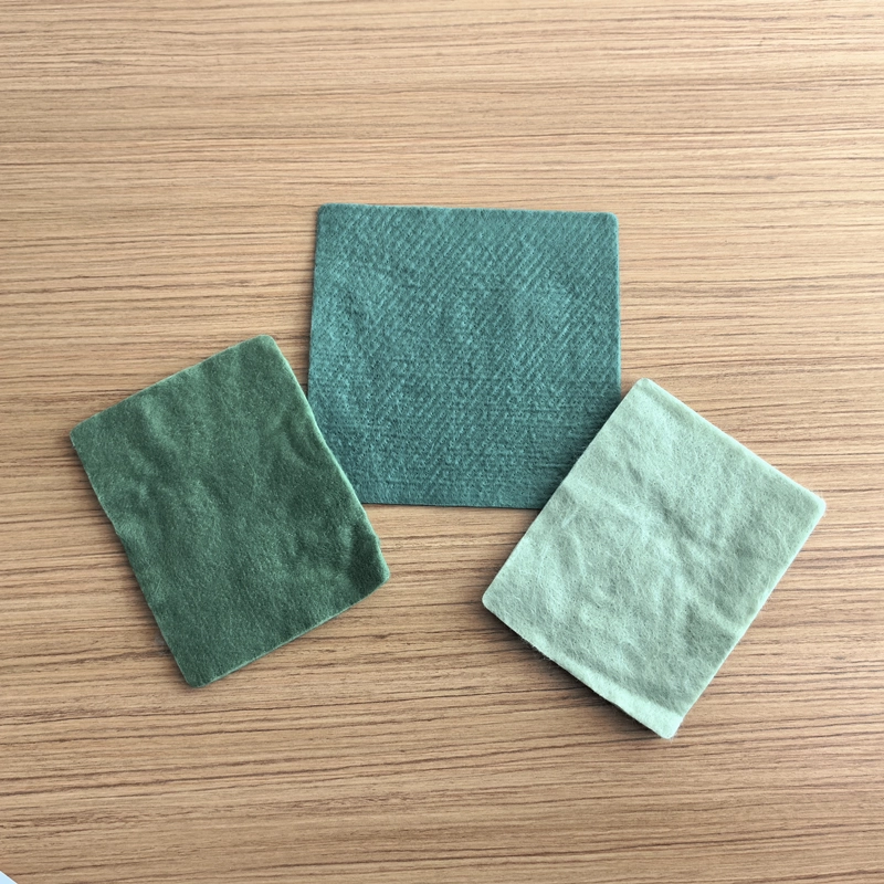 Green staple fiber non-woven geotextile dustproof cloth ls