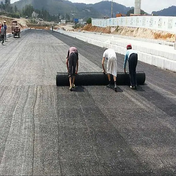 Roadbed Protector - Fiberglass Geogrid  ls